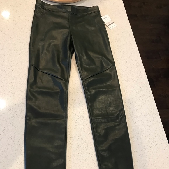 NWT Free People Vegan Leggings, Moss, sz. 24 - Picture 2 of 6